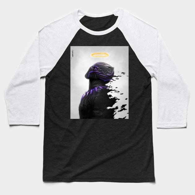 Black panther tribute 2 Baseball T-Shirt by sidomatic